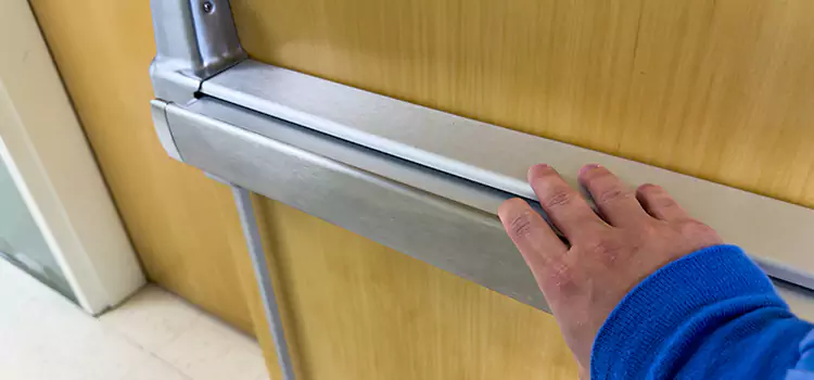 Installing a Push Bar on a Door Neenah